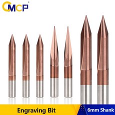 175 생크 TiCN 4 라우터 CMCP 코팅 비트 3 플루트 조각 커터 2 6 CNC V 스트레이트 8mm 밀링, 3) 3.175x0.5x20D, 1개