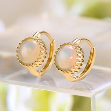 천연오팔귀걸이