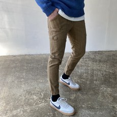 미꼬장 퍼티그팬츠 카치온 기모 밴딩조거