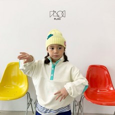플로크 스냅아노락 아동 유아 봄 단추 간절기 아노락