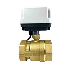 양방향 솔레노이드 팬 전동 구동기 제어 용품 볼밸브 냉수 밸브 배관 코일, DC12V24V DN20 흐름구멍 17mm