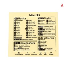 1pc Windows PC 참조 키보드 바로 가기 스티커 접착제 노트북 데스크탑 이동식 가이드 사무 용품, 01 A