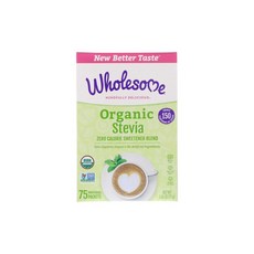 홀썸 오가닉 스테비아 75개 1팩 75g Wholesome Organic Stevia, 1개