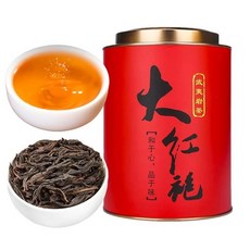 大红袍 우룡차 찻잎 가벼운 플로럴 아로마 아로마틱하고 오랫동안 지속되는 프레이버- 우롱차 중국차 무이산암차 무첨가 중국 십대명차 250g*1캔, 1개, 1개입, 1g
