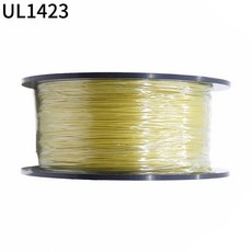 PTFE 단일 구리 와이어 은도금 1 코어 마이크로 파인 UL1423 고온 전기 38 28/26 AWG 5M, 07 YELLOW_02 10M_05 30AWG, 1개
