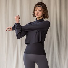 스컬피그 코지 크롭 커버업 블랙 SA6360
