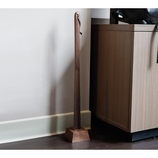 해외직구상품 원목 롱 구두주걱 세트 구둣주걱 밤 호두나두 스탠드, 1개, 월넛 원목 75cm+받침대