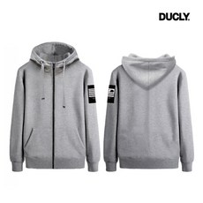 듀클라이 빅사이즈 기모 하이넥 후드집업 DUC-903
