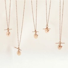 925이니셜토글바목걸이