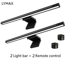 모니터 라이트바 스크린바 보조조명 독서등 LYMAX-LED 데스크 램프 화면 디스플레이 매다는 조명 시선을 돌보는 무선 원격 제어 컴퓨터 라이트 바 공부 독서용, [04] 2개 낱개구성 L1 Plus, 2개