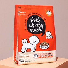 페츠베리머치 알러지 앤 티어스테인 케어 연어 사료 1kg, 100g