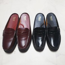 BASS 바스 여성 가죽 블로퍼 - 블랙 브라운 Bass Women Mule Loafer - Black 기본로퍼 가죽로퍼 브랜드 코스트코 - bass로퍼