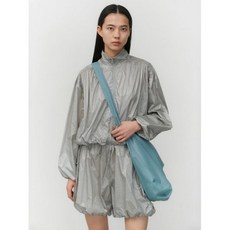 아모멘토 VOLUME CROP BLOUSON_GREY