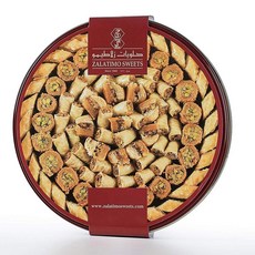 [미국직구 과자] Zalatimo Sweets Since 1860 100% All-Natural Assorted Baklava Round Gift Tin No Preserva, 수량