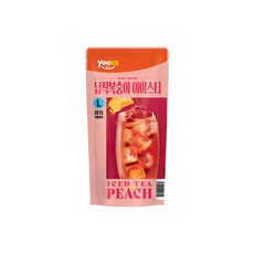유어스 납작복숭아 아이스티, 3개, 340ml