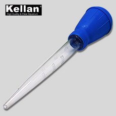 다팜아쿠아 켈란 K-034 수조 청소용 용량 30ml 길이 29cm 블루 플라스틱 스포이드 (연장탭 포함), 1개