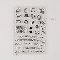 일일 플래너 스탬프 clear bullet 저널 스탬프 계획 it stamp set for planner, 단일