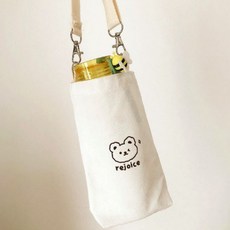 동물 텀블러 파우치 커버 케이스 에코백 주머니 가방, 텀블러백 토끼