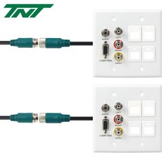  강원전자 TNT NM-TNTA25S7 RGB+스테레오 or 3RCA + 4모듈 월 플레이트 분리형(배관용) 케이블 25m, 1, 상세페이지 참조 
