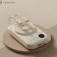 LIBERFEEL 맥세이프 보조배터리 무선 충전 고속충전 10000mAh, 블루 - 샤오미맥세이프보조배터리