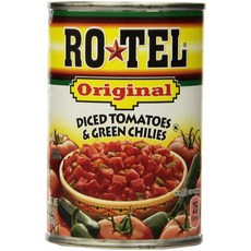 ROTEL Original Diced Tomatoes and Green Chilies 로텔 오리지날 다이스드 토마토 & 그린 칠리 283g 12팩