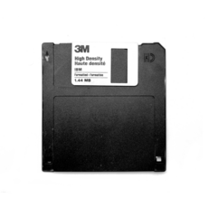 3.5인치 2HD 플로피디스켓 블랙&베이지 컬러 미사용 낱장 Floppy Diskette, [SONY]베이지디스켓 1장