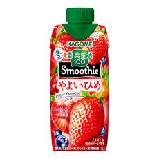 가고메 야채생활 100 Smoothie(스무디) 야요이히메 & 와일드 블루베리 Mix330ml_12개 [계절한정품]