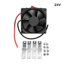 범용 자동차 전기 히터 앞 유리 창 김서림 방지 차량 고속 디미스터 가열 선풍기 12V 24V 200W, 1개