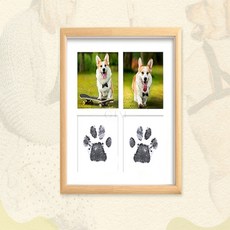 강아지 발도장 스탬프 고투마켓 발바닥 애견용품 도장찍기 강아지발, 파, 1개
