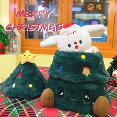 크리스마스 장식 소품 인형 산타 눈사람 크리스마스트리 생강빵 사람 인테리어장식, 트리 강아지30cm, 1개