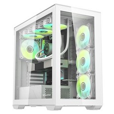 [darkFlash] DLX4000 GLASS (화이트) (미들타워)