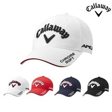 캘러웨이 2021년 CG 투어 캡 골프모자, 화이트 블랙