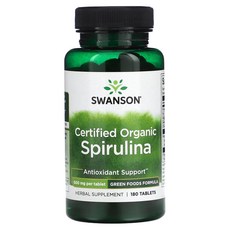 스완슨 스피루리나 500mg 180정, 1개