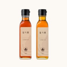 정담유 전통 방앗간 통참깨 통들깨 100% 국산 참기름 들기름 선물세트 180ml 2개