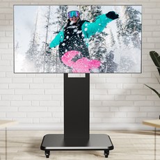 75인치 85인치 이동식 대형 티비거치대 피벗 TV스탠드삼성 LG 올레드 호환, 46-85인치 (vesa 최대800x600)