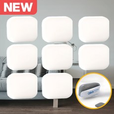 문소리방지 문소음방지 방문문콕방지 문콕방지패드, 화이트, 8개