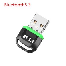 PC 노트북 USB 블루투스 어댑터 블루투스 5.4 동글 블루투스 5.3 리시버 스피커 마우스 키보드 음악 오디오 송신기용, BT 5.3 Green, 04 BT 5.3 Green_01 CHINA, 1개