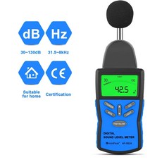 휴대용 디지털 사운드 레벨 미터 HoldPeak HP-882A LCD 소음 측정기 휴대용 소음 테스터 데시벨, 1개