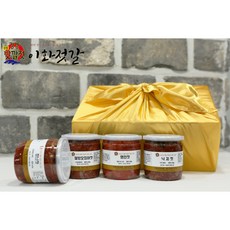 강경이화젓갈 [강경이화젓갈] 4종 선물세트/아가미 꼴뚜기 젓갈쌈장 가리비/각 450g, 1개