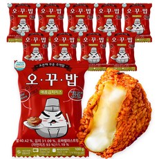 오꾸밥 김치치즈 주먹밥, 100g, 10봉