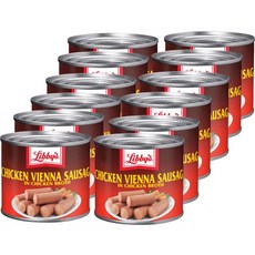 Libby's Chicken Vienna Sausage 리비스 치킨 비엔나 소시지 130g 12팩, 12개