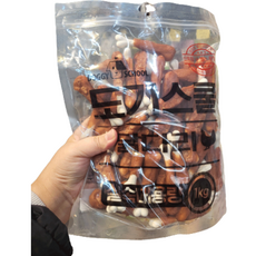 도기스쿨 대포장 강아지 대용량간식, 닭다리 1kg, 1000g