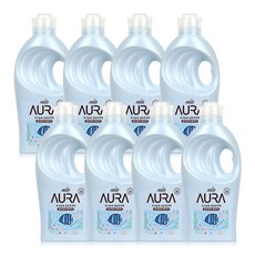 AURA 초고농축 섬유유연제 홀리데이 판타지 본품, 1L, 8개