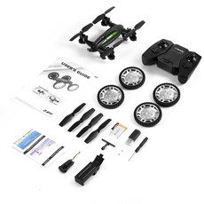 Ocday 다기능 미니 rc 드론 fy602 공기 도로 더블 rc 비행 자동차 hd 카메라 2.4g 6 축 4ch rc quadcopter 헬리콥터, 단일