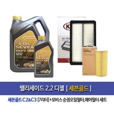 팰리세이드 디젤 세븐골드(6L+1L)7L 엔진오일 2F100-A9200