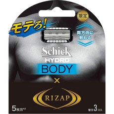 Schick 시크 Schick 시크 하이드로 바디 글루머 교체날 3개입 RIZAP 콜라보레이션 리필용 3개 x 1