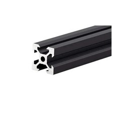SIBBLE 2020 V그루브 알루미늄 프로파일 100550mm 압출 블랙 아노다이징300mm, 450mm, Black, 1개