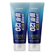 아쿠아쿨 블루 120 스포츠 리커버리 젤, 불투명한연한청색, 2개