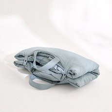 콤마씨 양면 어린이집 낮잠이불세트 일체형 그레이시오션블루
