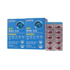 일양약품 일양 루테인 프로 500mg 60캡슐 4개월분 일양 눈건강, 60정, 2개